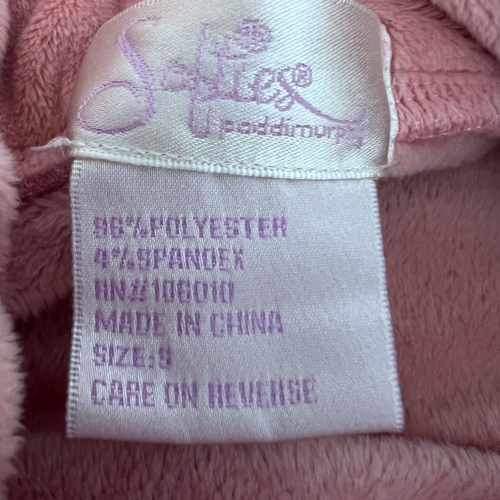 Softies Velour Pullover Cowl neck with Pockets Blush Pink Small - Picture 5 of 9